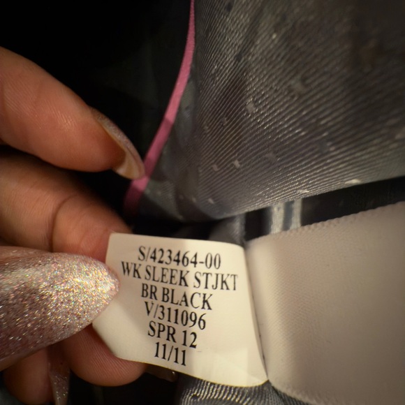 Banana Republic Black Blazer Jacket Long Sleeve Women Size 6 Career Academia - Picture 9 of 11